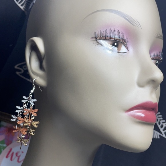 3/$15 Dragonfly Statement Earrings - Picture 5 of 11